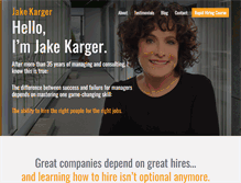 Tablet Screenshot of jakekarger.com